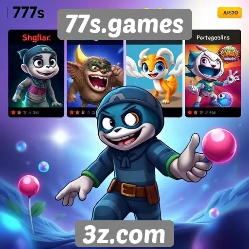 Exploração das principais categorias de jogos no 77s.games